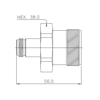 LC Jack To N Jack Adaptor
