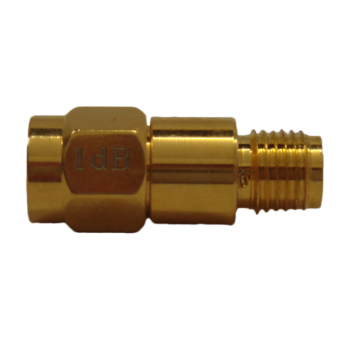 1 dB In-line Fixed Attenuator - SMA Male to SMA Female - 1 Watt Up to 3 GHz