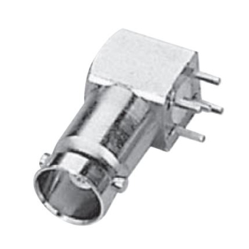 BNC Right Angle Jack For PCB Through Hole (5.08)