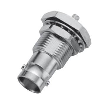 BNC Straight Bulkhead Jack For .085" Semi-Rigid Cables