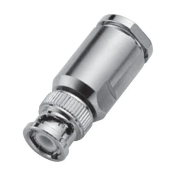 BNC Straight Plug For .195" OD Coax (e.g. RG58, RG142, RG400) (Clamp)