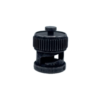 BNC Male Dust Cap, Lusterless Black, Chain Anchor Only