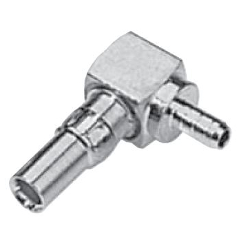 DIN COAXIAL INSERT Right Angle Jack For .085" Semi-Rigid Cables