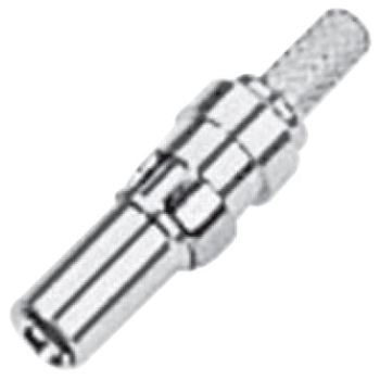 DIN COAXIAL INSERT Straight Jack For .100" OD Coax (RG174, RG188, RG316)