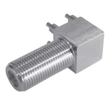 F Right Angle Bulkhead Jack For PCB Through Hole (L32)