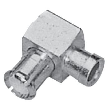 MCX Right Angle Plug For .141" Semi-Rigid Cables