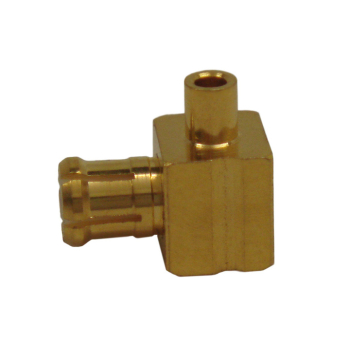 MCX Right Angle Plug For .047" Semi-Rigid Cables