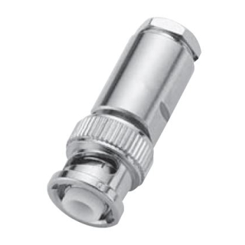 MHV Straight Plug For .100" OD Coax (RG174, RG188, RG316) (Clamp)