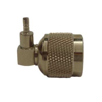 N Right Angle Plug For .100" OD Coax (RG174, RG188, RG316)