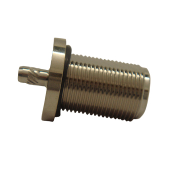 N Straight Bulkhead Jack For .100" OD Coax (RG174, RG188, RG316)