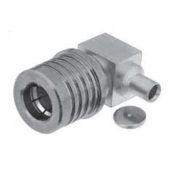 QMA Right Angle Plug For .085" Semi-Rigid Cables