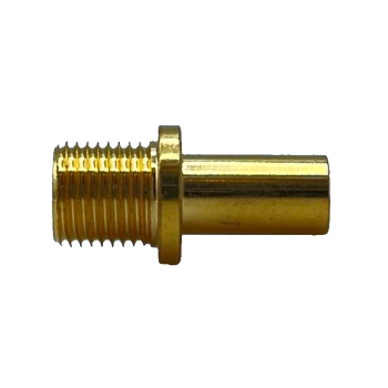 MMCX Straight Bulkhead Jack For .085" Semi-Rigid Cables