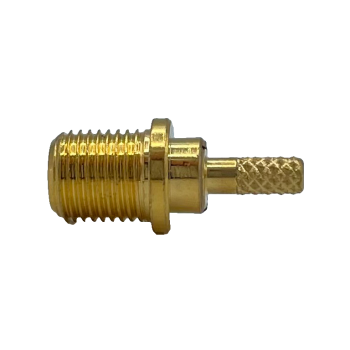 MMCX Straight Bulkhead Jack For RG178, RG196