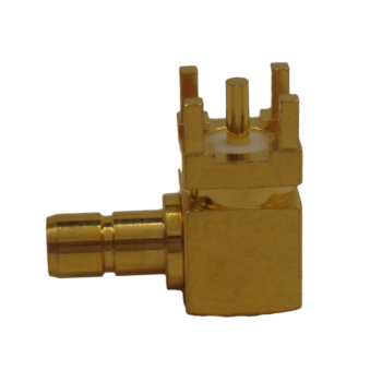 SMB Right Angle Jack For PCB Through Hole