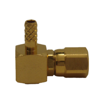 SMC Right Angle Plug For .100" OD Coax (RG174, RG188, RG316)