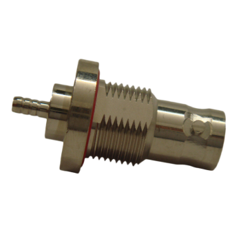 BNC Straight Bulkhead Jack For .100" OD Coax (RG174, RG188, RG316)