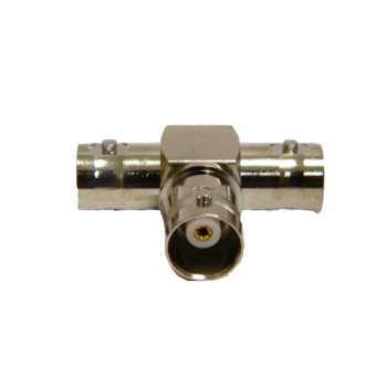 BNC Tee Adaptor, Jack To Jack To Jack