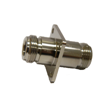 N Female to N Female 4 Hole Flange Adaptor