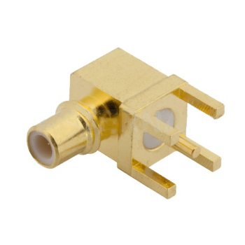 SMC Right Angle Plug For PCB Through Hole