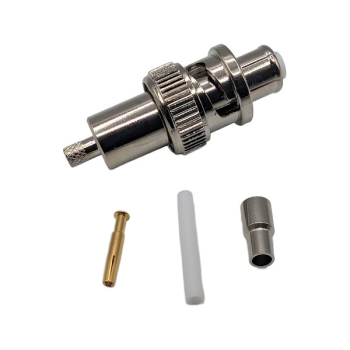 SHV Straight Plug For .100" OD Coax (RG174, RG188, RG316)