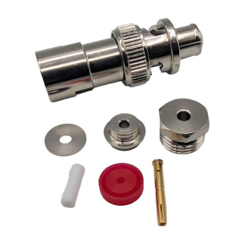 SHV Straight Plug For .100" OD Coax (RG174, RG188, RG316) (Clamp)