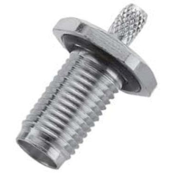 SMA Straight Bulkhead Jack (Seal) For .100" OD Coax (RG174, RG188, RG316)