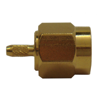 SMA Straight Plug For .100" OD Coax (RG174, RG188, RG316)