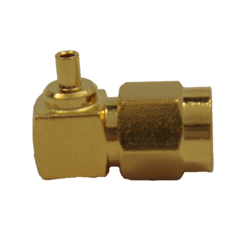 SMA Right Angle Plug For .047" Semi-Rigid Cables