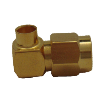 SMA Right Angle Plug For .141" Semi-Rigid Cables