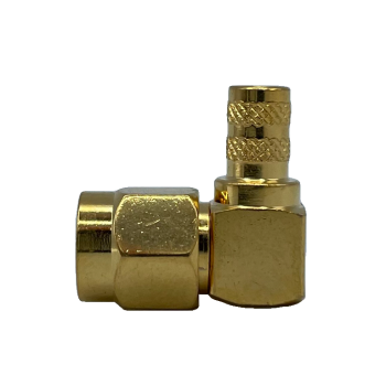 SMA Right Angle Plug For .195" OD Coax (e.g. RG58, RG142, RG400)
