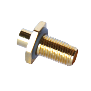 SMA Straight Bulkhead Jack (Seal) For .141" Semi-Rigid Cables