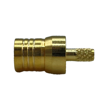 SMB Straight Plug For .100" OD Coax (RG174, RG188, RG316)