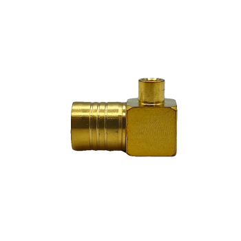 SMB Right Angle Plug For .085" Semi-Rigid Cables