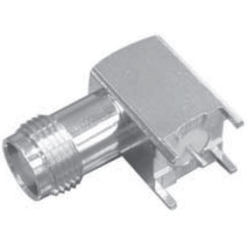 TNC Right Angle Jack For PCB Through Hole