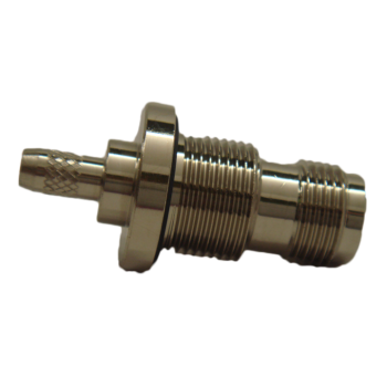 TNC Straight Bulkhead Jack For .195" OD Coax w/ Seal (e.g. RG58, RG142, RG400)